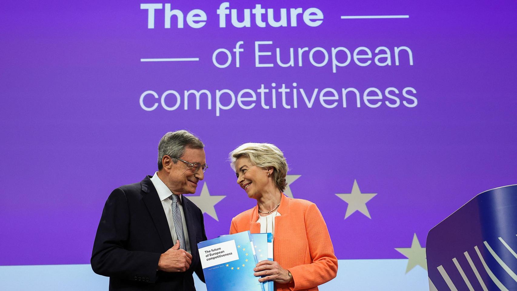 Mario Draghi ha entregado este lunes a Ursula von der Leyen su esperado informe sobre la competitividad de la UE