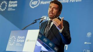 El presidente Carlos Mazón este martes en el Fórum Europa Tribuna Mediterránea