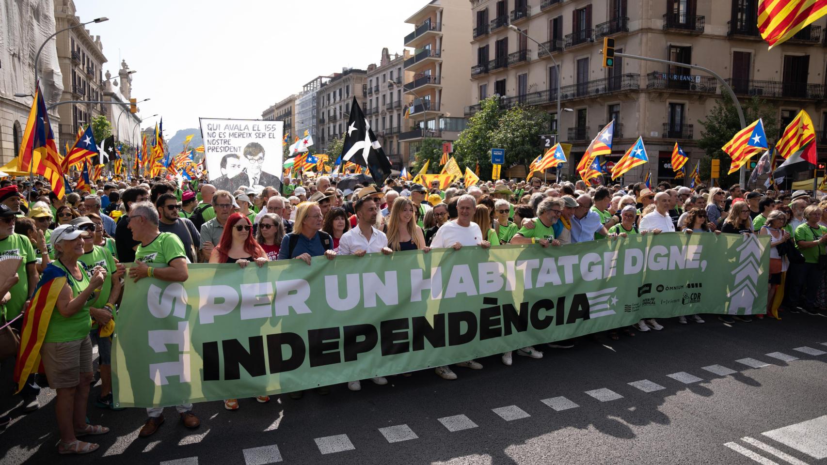 La ANC celebra la manifestación de la Diada con menos afluencia de los últimos años