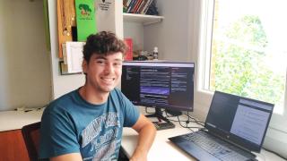 David Cuadrado, un estudiante de Ingeniería del 'Software' que quiere se programador.