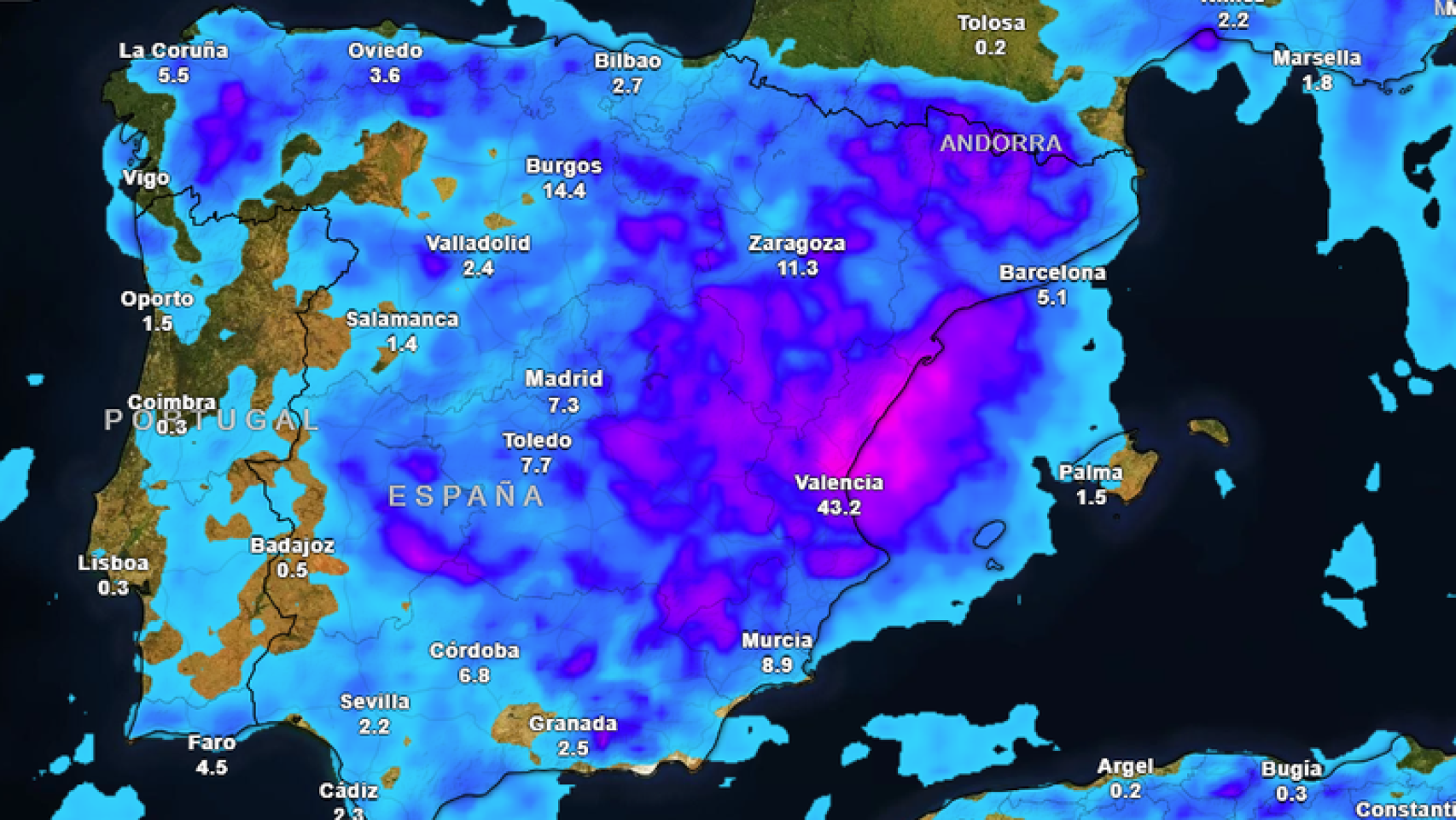 Aemet alerta de la llegada de una DANA retrógrada a España con fuertes ...