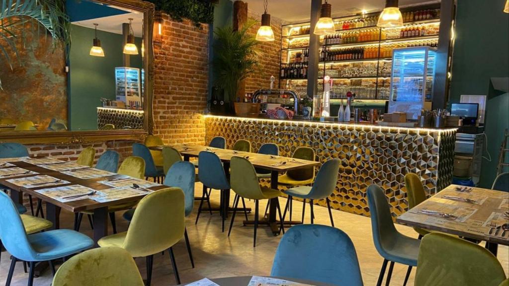 El interior del restaurante.