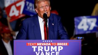 El expresidente de EEUU, Donald Trump, durante un mitin en Las Vegas el pasado 13 de septiembre.