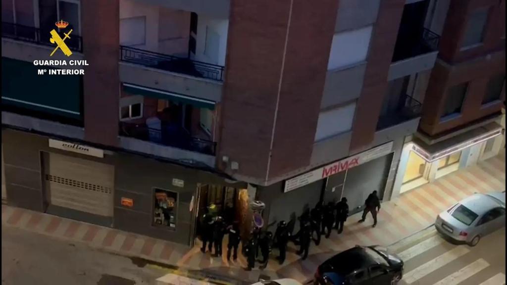 Fotografía de la operación policial facilitada por la Guardia Civil.