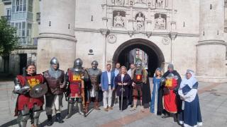 La alcaldesa de Burgos, Cristina Ayala, presentando la Semana Cidiana