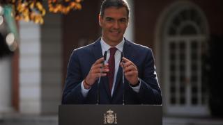 El presidente del Gobierno, Pedro Sánchez, este jueves en Moncloa.