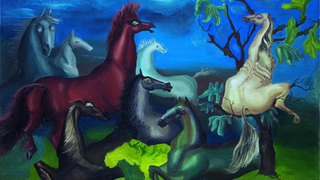 Obra de Leonora Carrington , 'Los caballos de lord Candlestick', 1938. The 31 Women Collection  © 2024 Estate of Leonora Carrington /  VEGAP