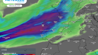 Llegada de un río atmosférico.
