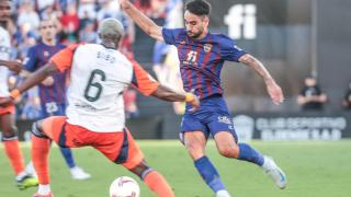 Un momento del partido.