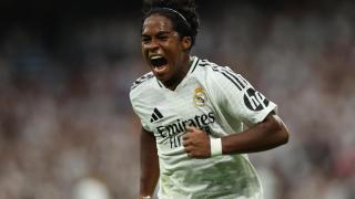 Endrick celebra su gol ante el Valladolid.