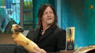 David Broncano con Norman Reedus en 'La Revuelta' este lunes.