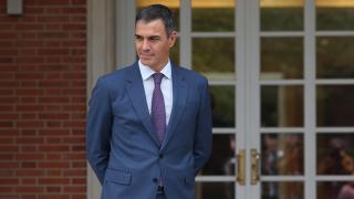 Pedro Sánchez en el Palacio de La Moncloa.