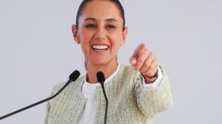 Claudia Sheinbaum, en una comparecencia pública del pasado agosto.