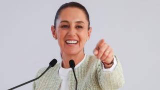 Claudia Sheinbaum, en una comparecencia pública del pasado agosto.