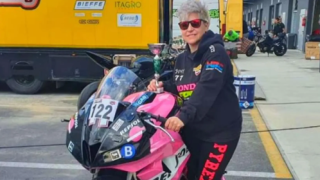 Simona Castelli, antes de una carrera.