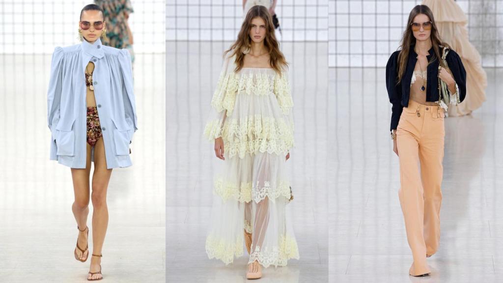 Siluetas del desfile de Chloé.