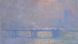 Una obra de Monet, dañada por el humo de los puros de Churchill, se expone por primera vez en Londres