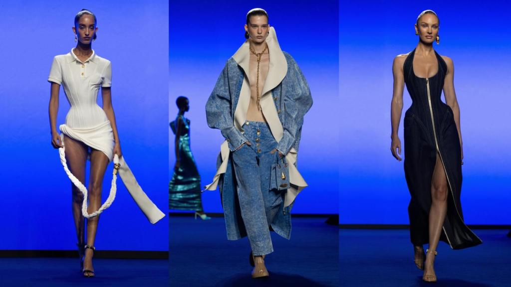 Siluetas del desfile de Schiaparelli.