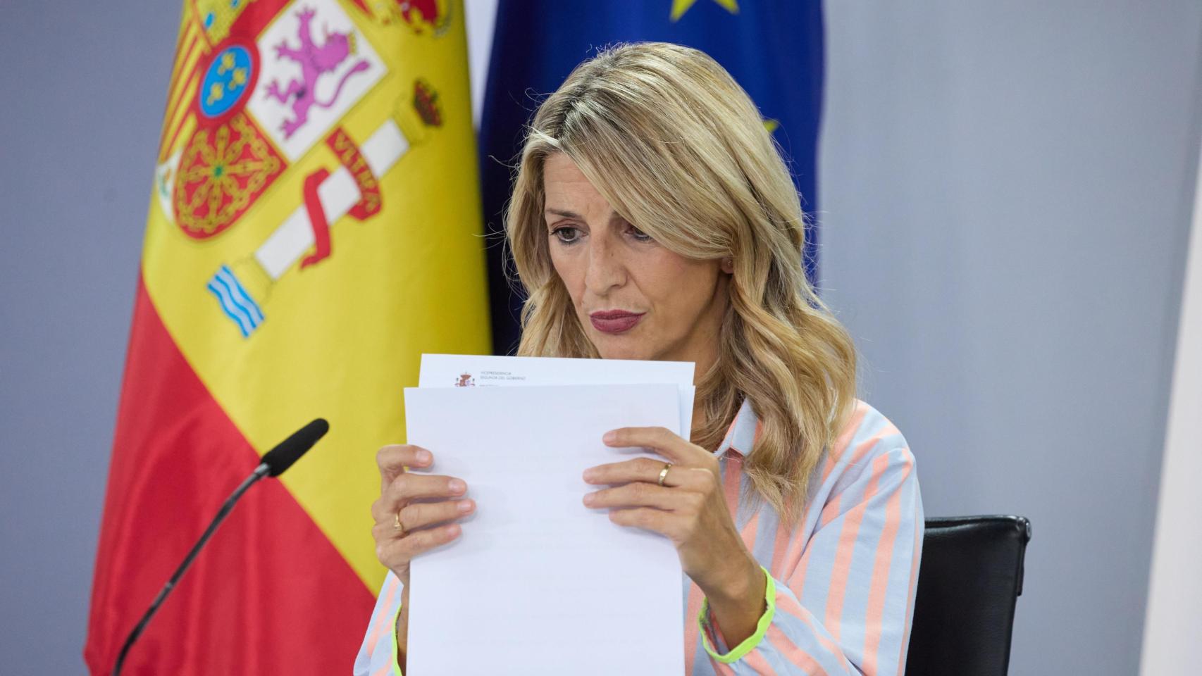 La vicepresidenta segunda y ministra de Trabajo y Economía Social, Yolanda Díaz.