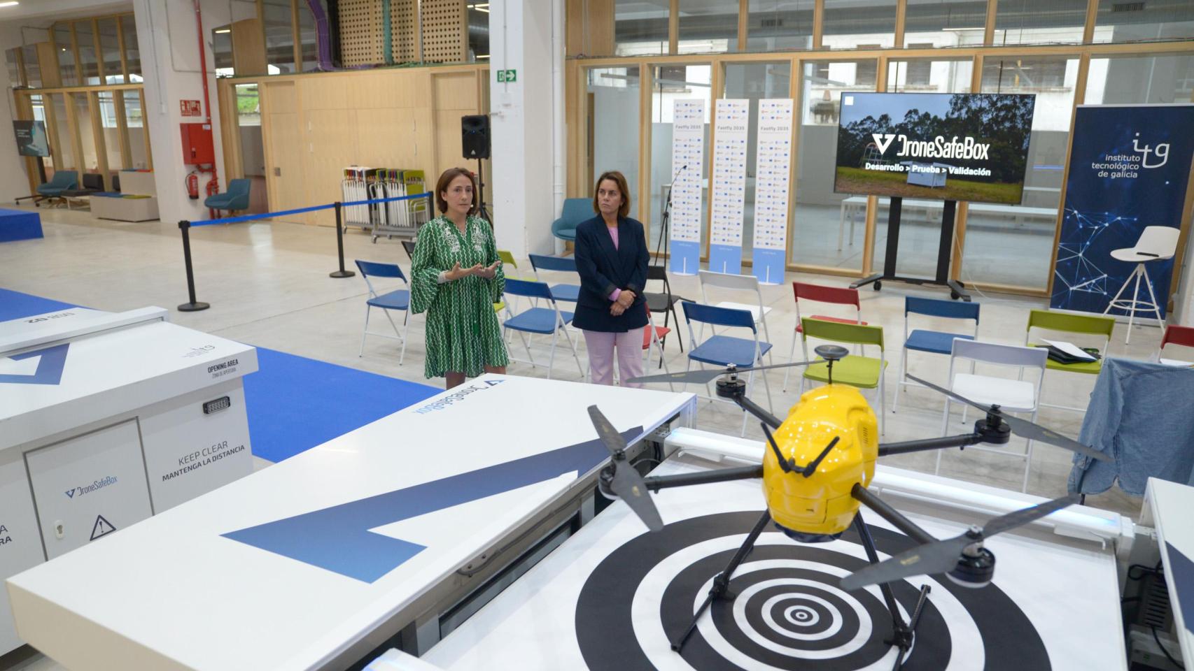 Un dron en el espacio del ITG en el Centro de Servicios Avanzados de la Ciudad de las TIC de A Coruña