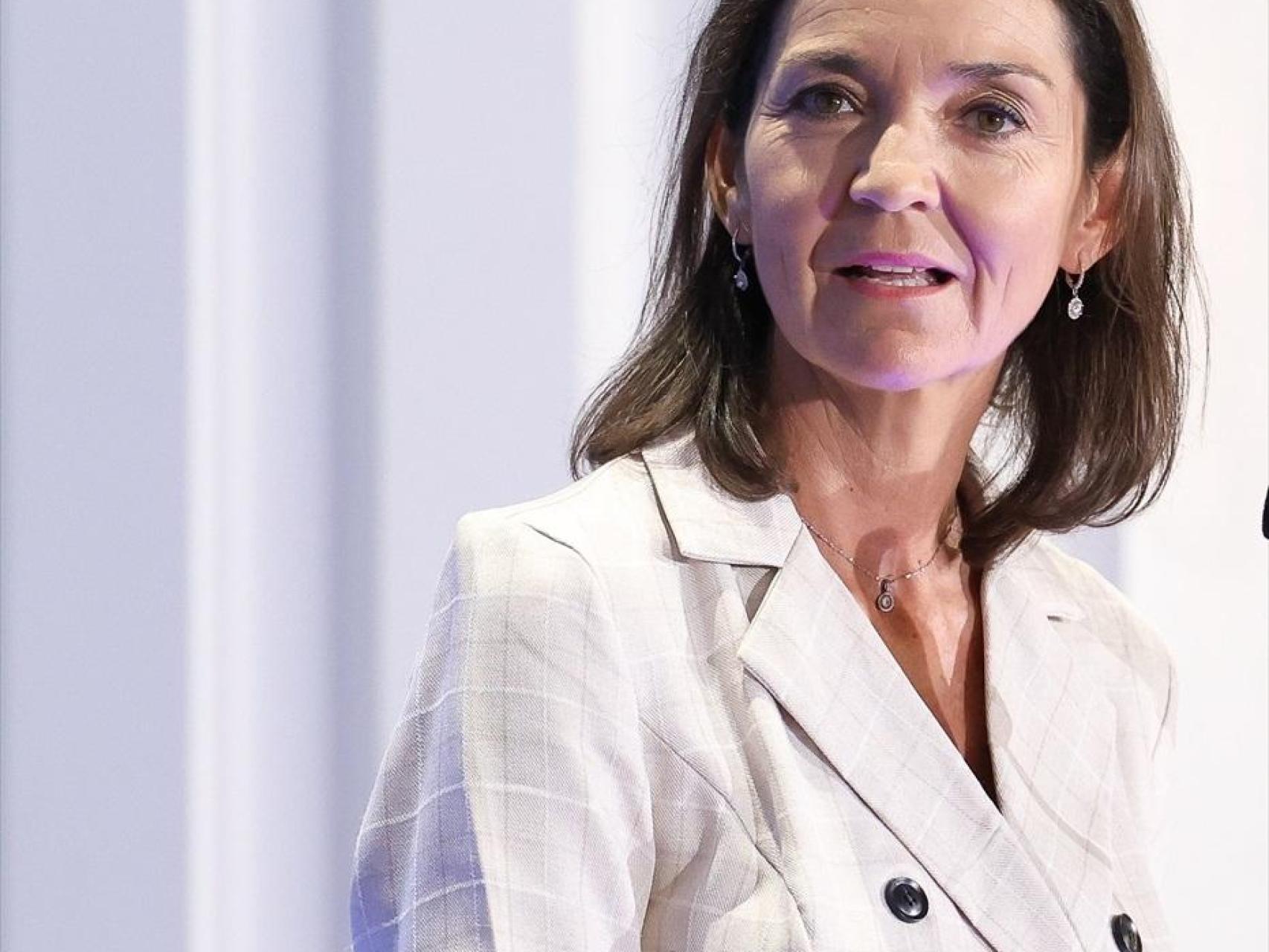 La exministra y actual portavoz del PSOE en el Ayuntamiento de Madrid, Reyes Maroto, el pasado 14 de octubre en el Nueva Economía Fórum.