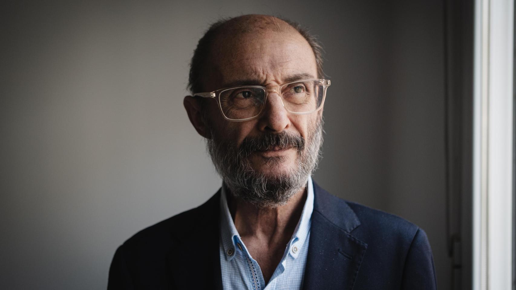 Imagen de Javier Lambán en una entrevista a EL ESPAÑOL.