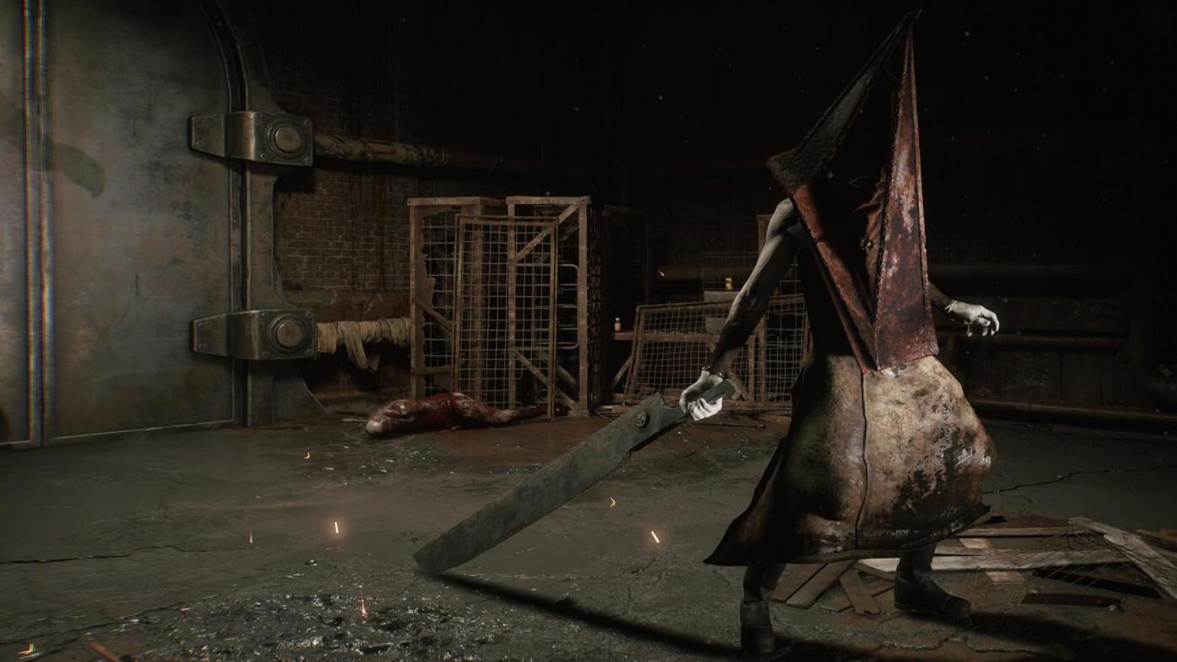 El emblemático 'Pyramid head' también volverá a acechar a James Sunderland por las calles de Silent Hill.