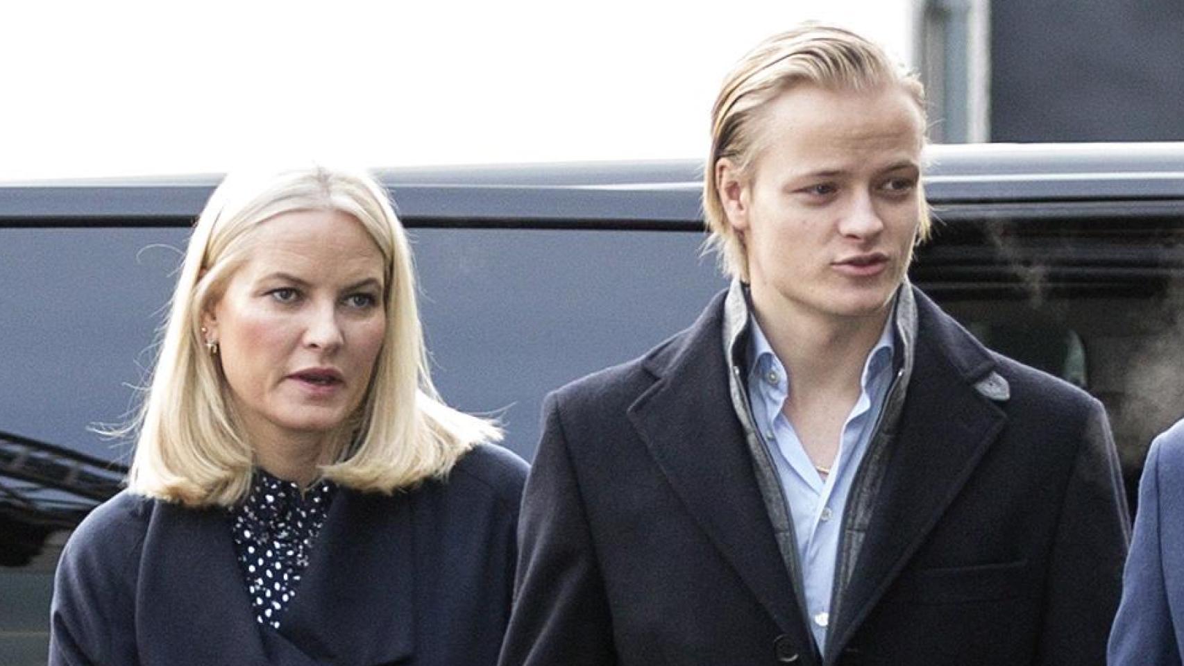 Mette-Marit y Marius Borg en una imagen de archivo.