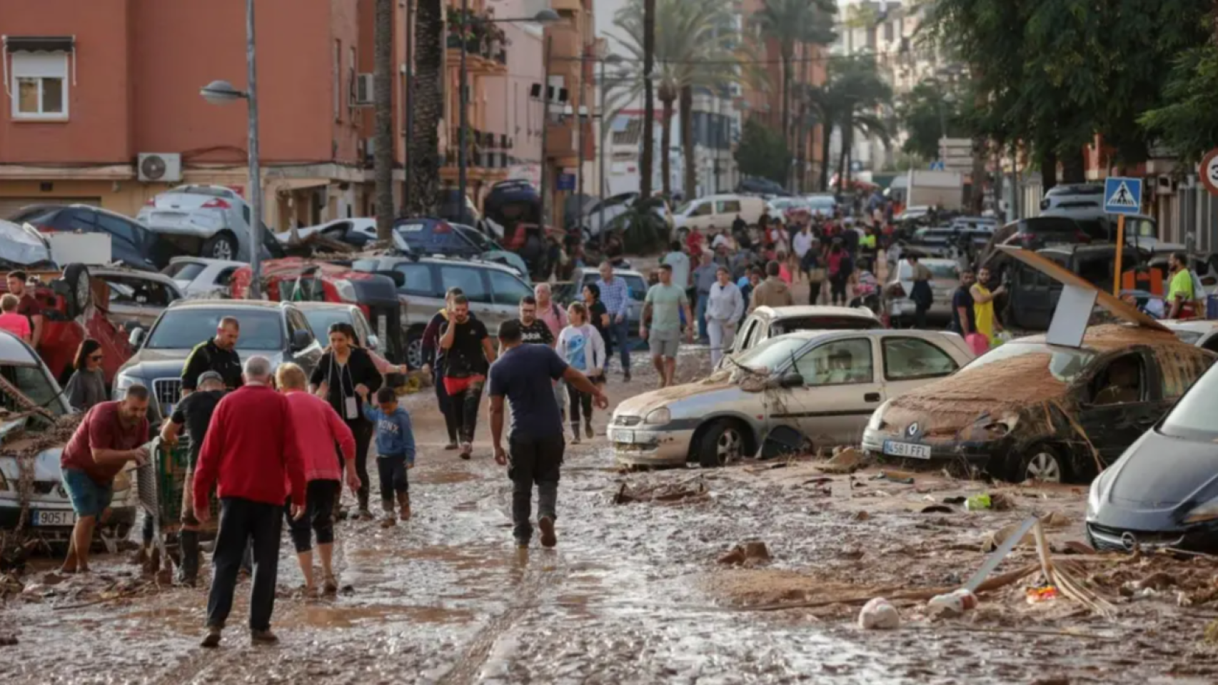Imagen de archivo de las calles de Valencia tras el paso de la DANA, 2024.
