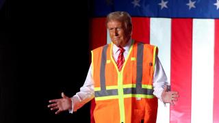El presidente electo, Donald Trump, durante un acto de campaña en Wisconsin el 30 de octubre. Brendan McDermid Reuters