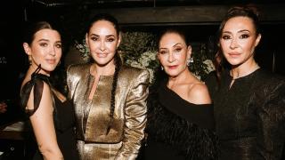 Alba Díaz, Vicky Martín Berrocal, Victoria Martín Serrano y Rocío Martín Berrocal en el 50 cumpleaños de Vicky,