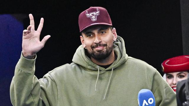 Nick Kyrgios, durante una aparición en el Abierto de Australia 2024