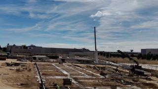 Las obras del futuro centro comercial Señorío Plaza, en Illescas (Toledo).