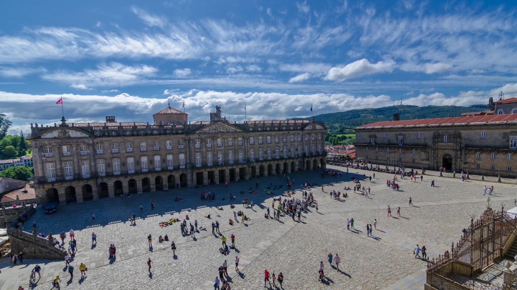 Praza do Obradoiro, en Santiago de Compostela.