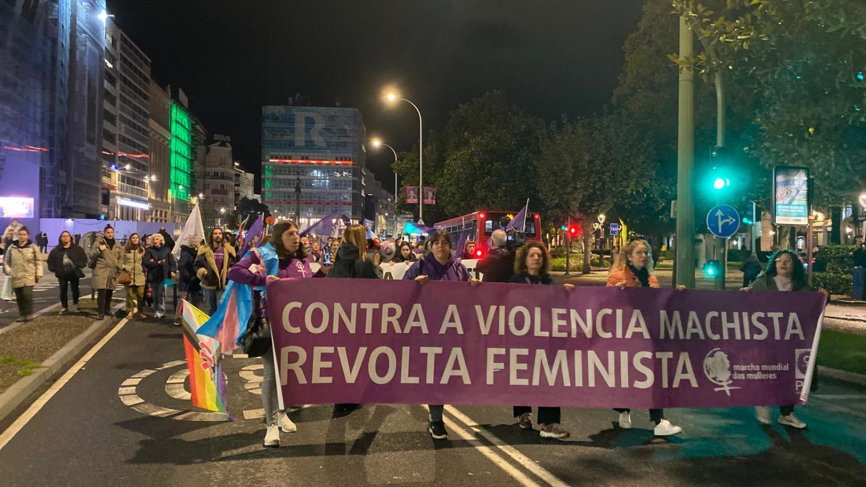 Concentración por el 25N en A Coruña este 2024