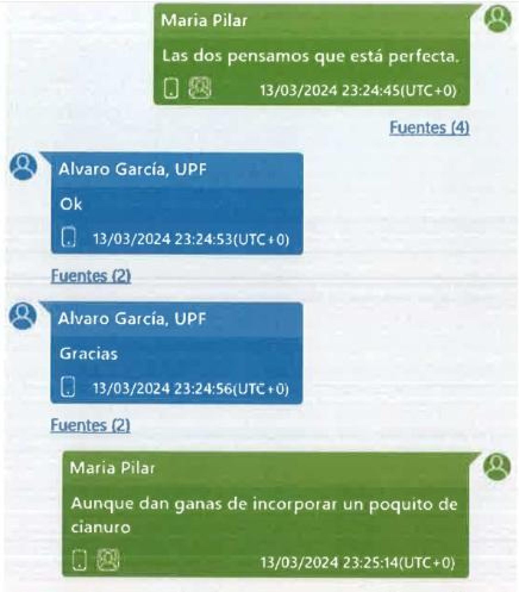 Intercambio de mensajes de Whatsapp entre la fiscal jefa de Madrid y el fiscal general sobre la nota de prensa que desmintió informaciones falsas relativas a la actuación de la Fiscalía con el novio de Ayuso./