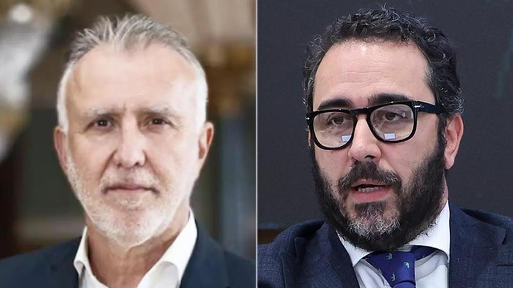 Ángel Víctor Torres, Víctor de Aldama y Víctor Ábalos en un fotomontaje.