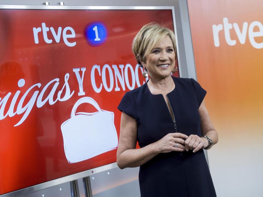 Ballester, en una fotografía tomada en 2017, durante la presentación del programa 'Amigas y conocidas', en TVE.
