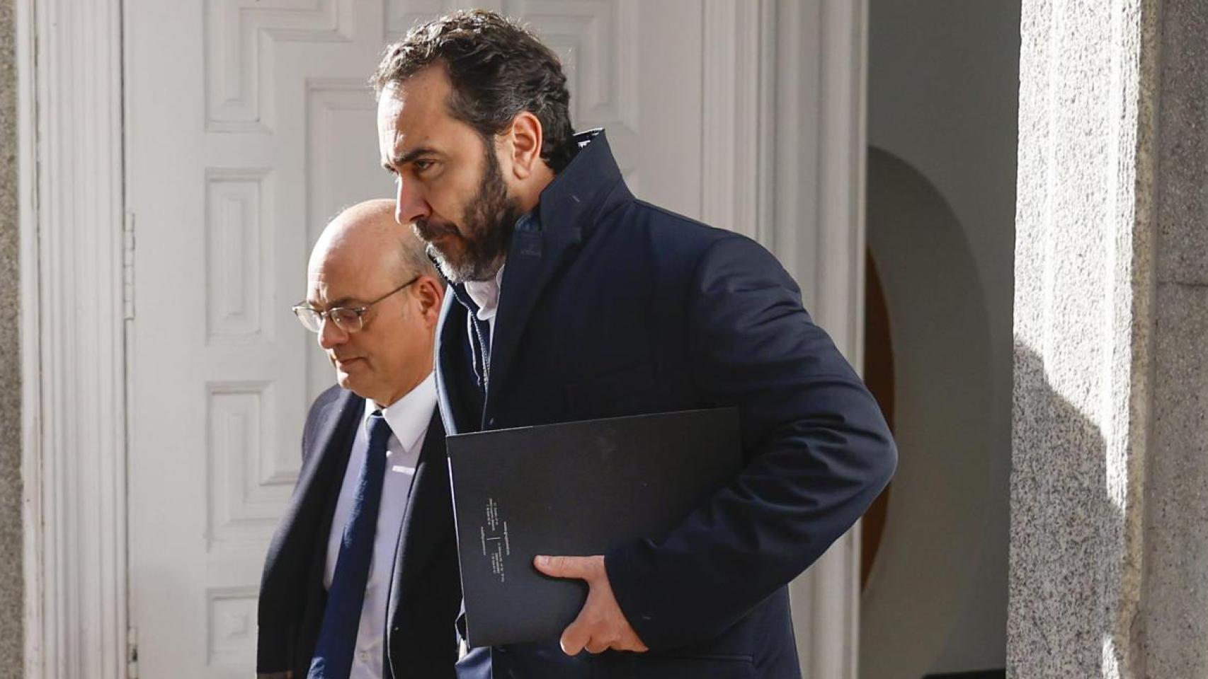 Víctor de Aldama este lunes a su salida del Tribunal Supremo.