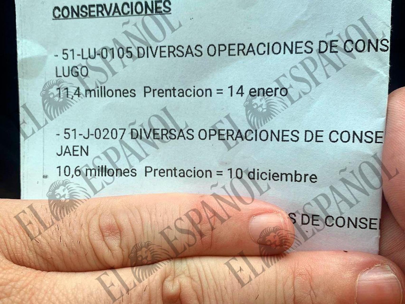 Pantallazo aportado ayer por Aldama al magistrado instructor del 'caso Ábalos' en el Tribunal Supremo./