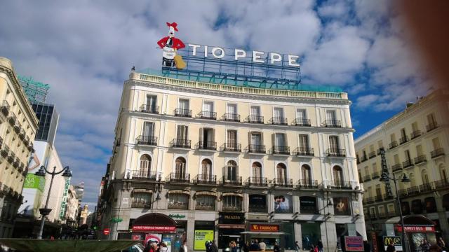 Edificio del 'Tío Pepé' en la Puerta del Sol de Madrid.