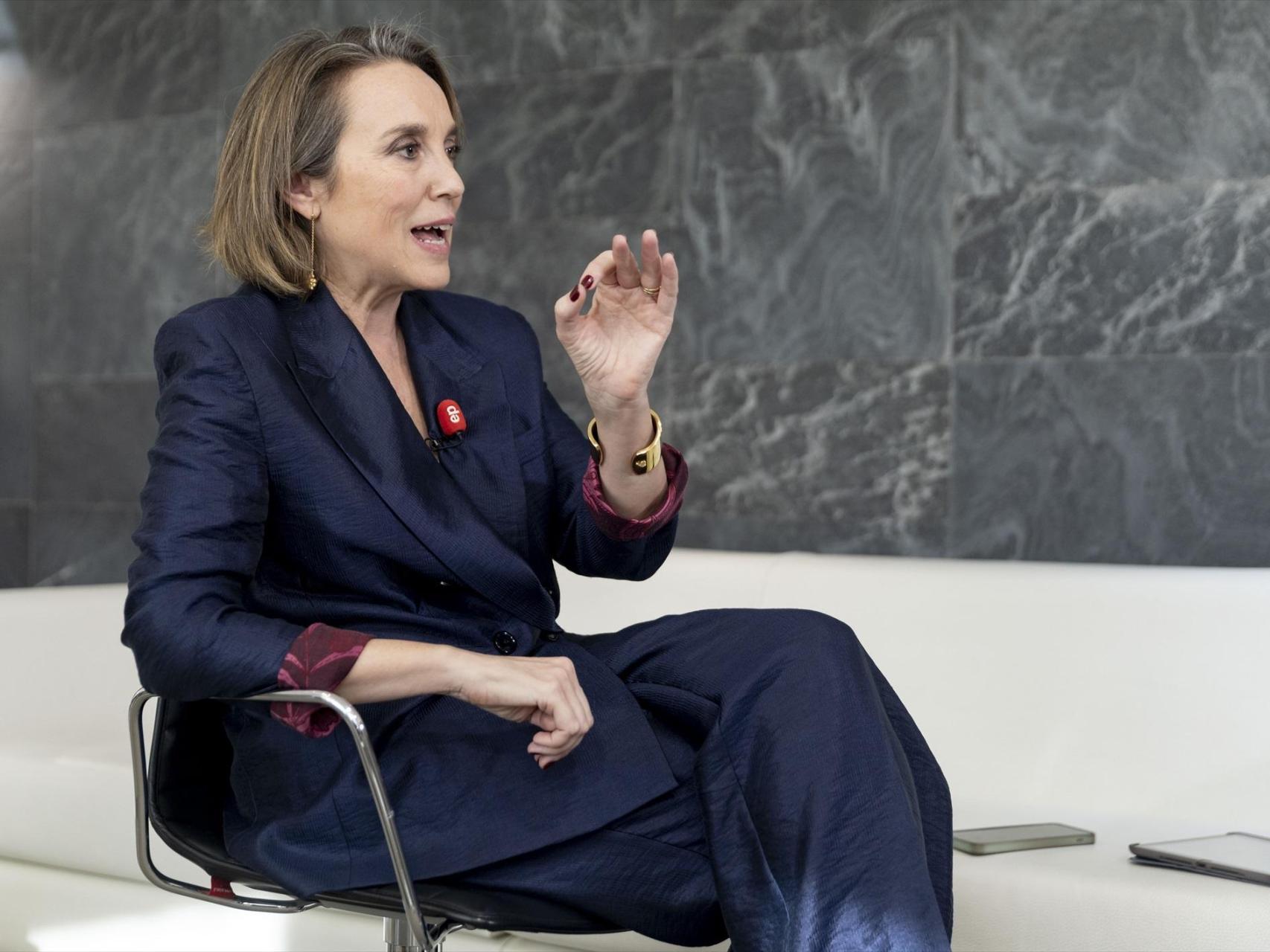 la secretaria general del PP, Cuca Gamarra, en una entrevista concedida este fin de semana a Europa Press.