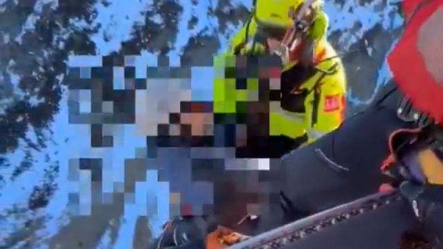 Rescate de un sendertista en Fuentes Carrionas