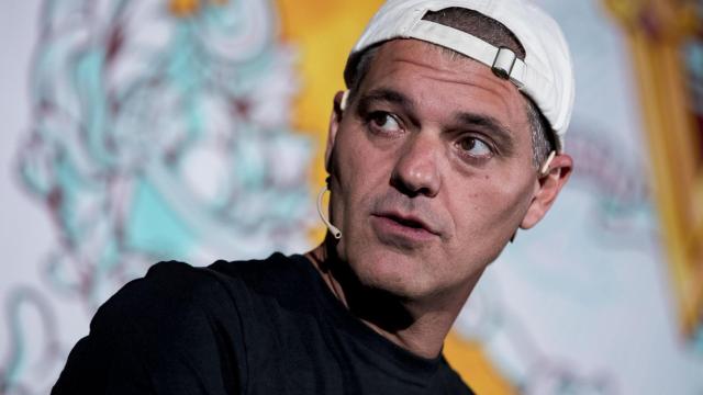 Frank Cuesta en un acto público.