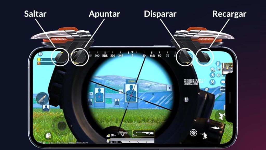 Controles táctiles de Risoka