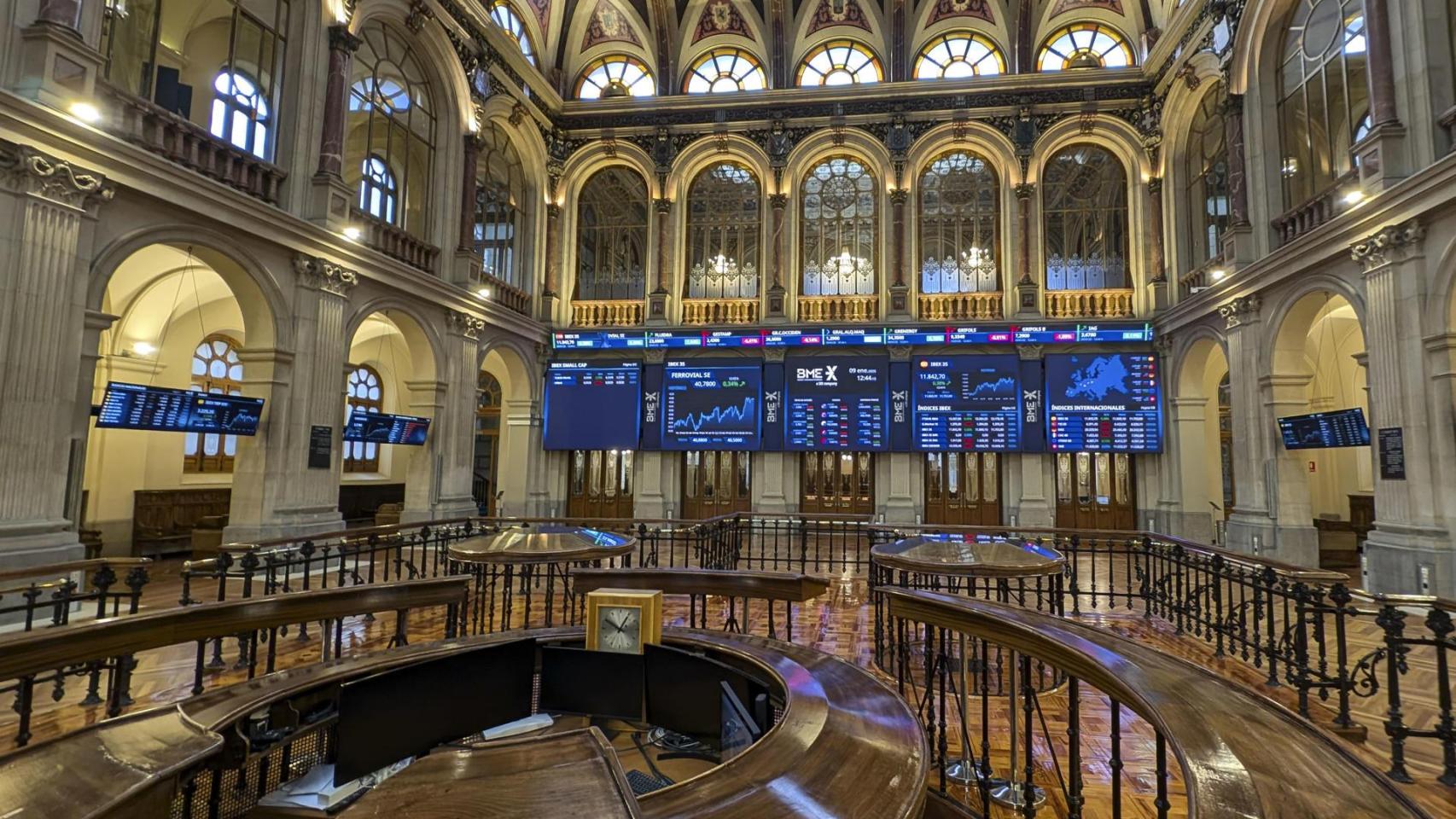 El parqué de la Bolsa de Madrid el pasado jueves.