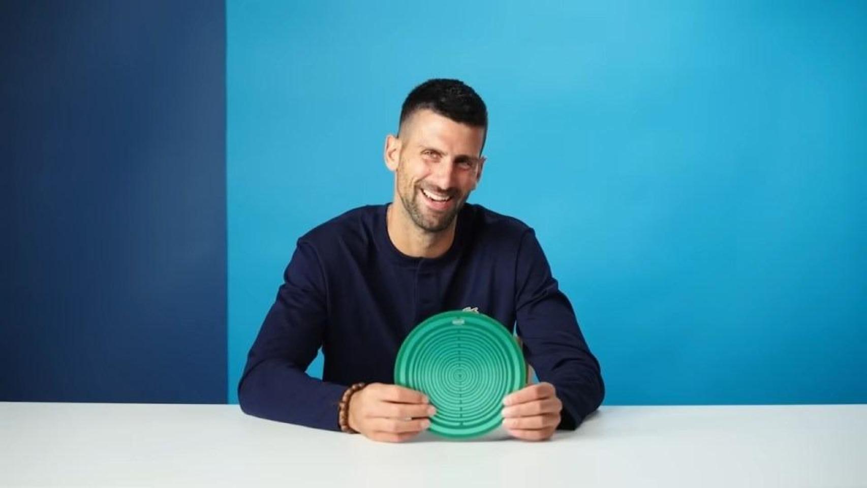 Novak Djokovic y su disco de energía