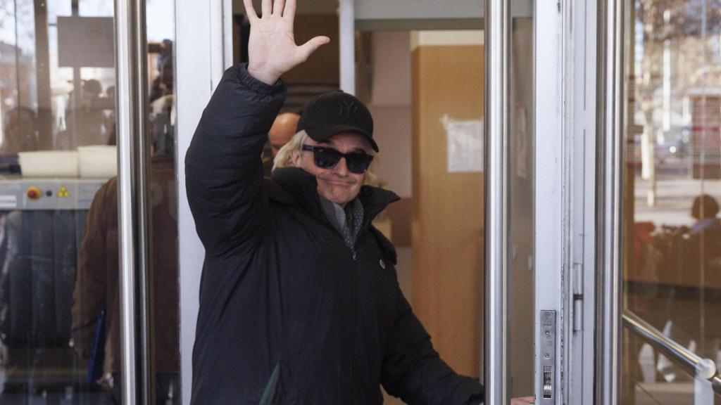 El productor musical Nacho Cano a su llegada a los tribunales de Plaza de Castilla.