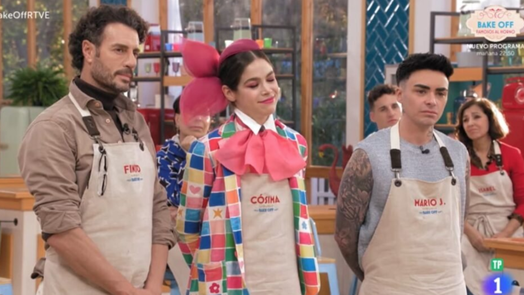 Finito de Córdoba, Cósima Ramínez y Mario Jefferson en 'Bake Off: famosos al horno'.