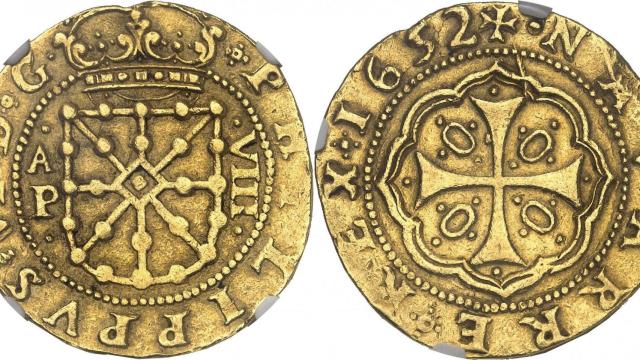 Moneda de Felipe VI de Navarra.